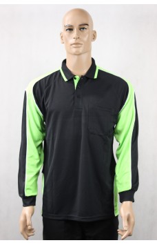 9072# Long sleeve work polo